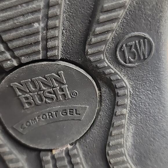 NUNN BUSH NUBUCK BROWN LEATHER LACE UPS MENS 13.0 IN VERY GOOD PREOWNED CONDITIO - Picture 13 of 16